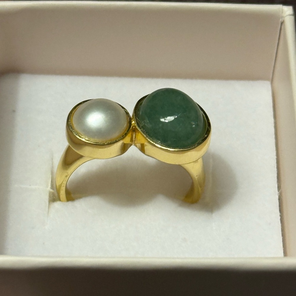Elegant 18k Gold over Sterling Silver from Ross Simons. Size 9